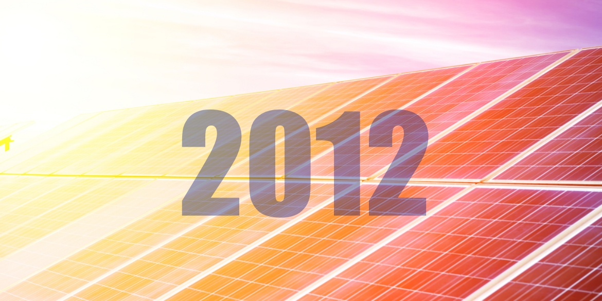 2012 was a good year for solar