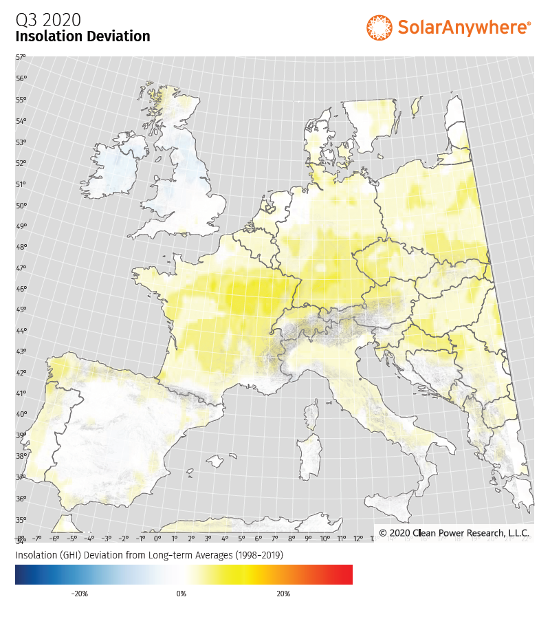 Variation of Solar Insolatin in 10km Grid - Arizona Desert