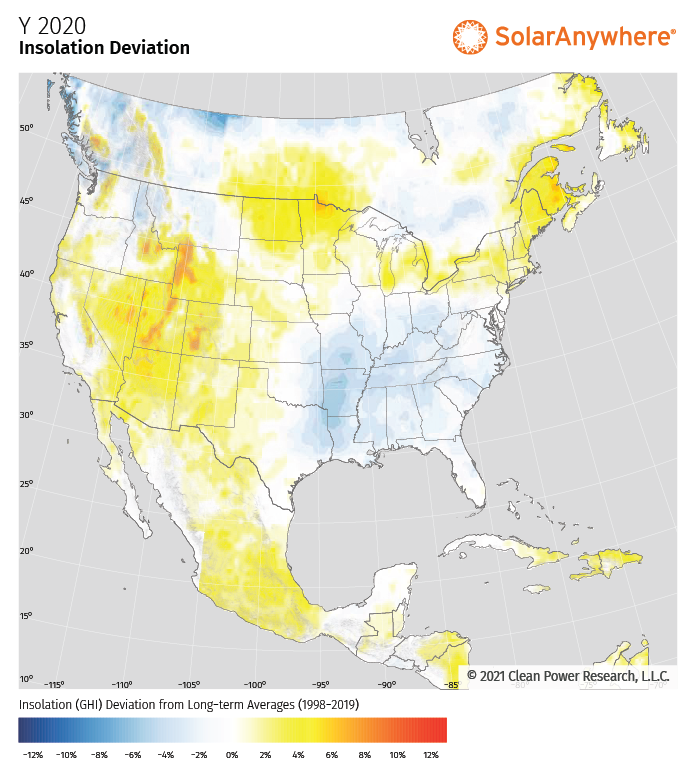 Variation of Solar Insolatin in 10km Grid - Arizona Desert