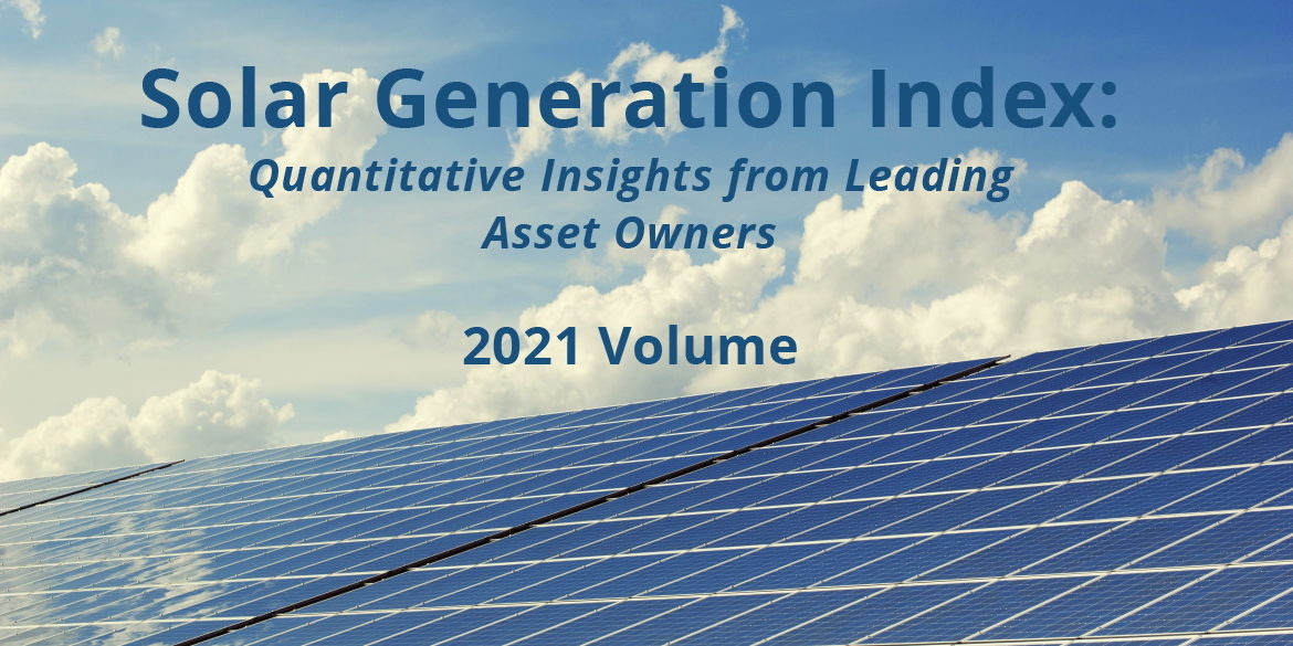 kWh Analytics’ 2021 Solar Generation Index: Real-world data, collaboration needed to inform financial decisions and improve certainty in returns