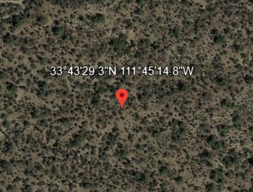 Variation de l'insolation dans une grille de 10 km - Désert de l'Arizona