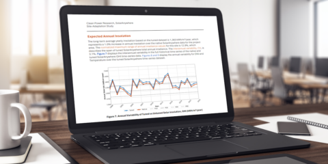 Cómo convertir la incertidumbre sobre los recursos solares en valor financiero: nuevo informe de adaptación a emplazamientos de SolarAnywhere®
