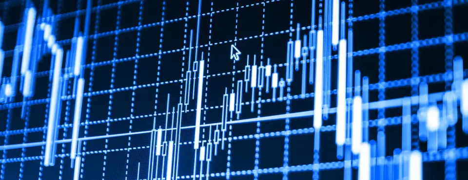 Forecasting charts on computer screen